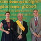 Barbora Vlasová, zástupkyně Charity ČR v Kambodži, Mons. Figaredo, apoštolský prefekt Battambangu a šéf Caritas Cambodia a Vlastimil Tesař, Chargé d´Affaires z české ambasády v Phnom Penh. Foto: Ambasáda ČR Barbora Vlasová, zástupkyně Charity ČR v Kambodži, Mons. Figaredo, apoštolský prefekt Battambangu a šéf Caritas Cambodia a Vlastimil Tesař, Chargé d´Affaires z české ambasády v Phnom Penh. Foto: Ambasáda ČR