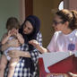 Humanitární pracovnice v Řecku Humanitární pracovnice v Řecku